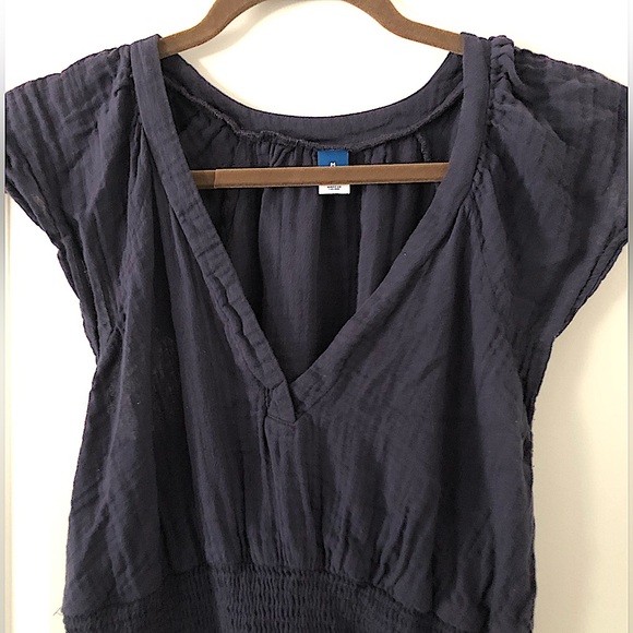 Old Navy cotton waist-defined smocked maxi dresses, size M, EUC! - Picture 6 of 12